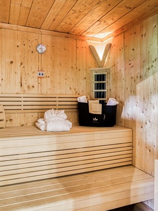 Private Sauna im Privat Spa Chalet Plus im Naturresort Puradies Private Sauna im Privat Spa Chalet Plus im Naturresort Puradies